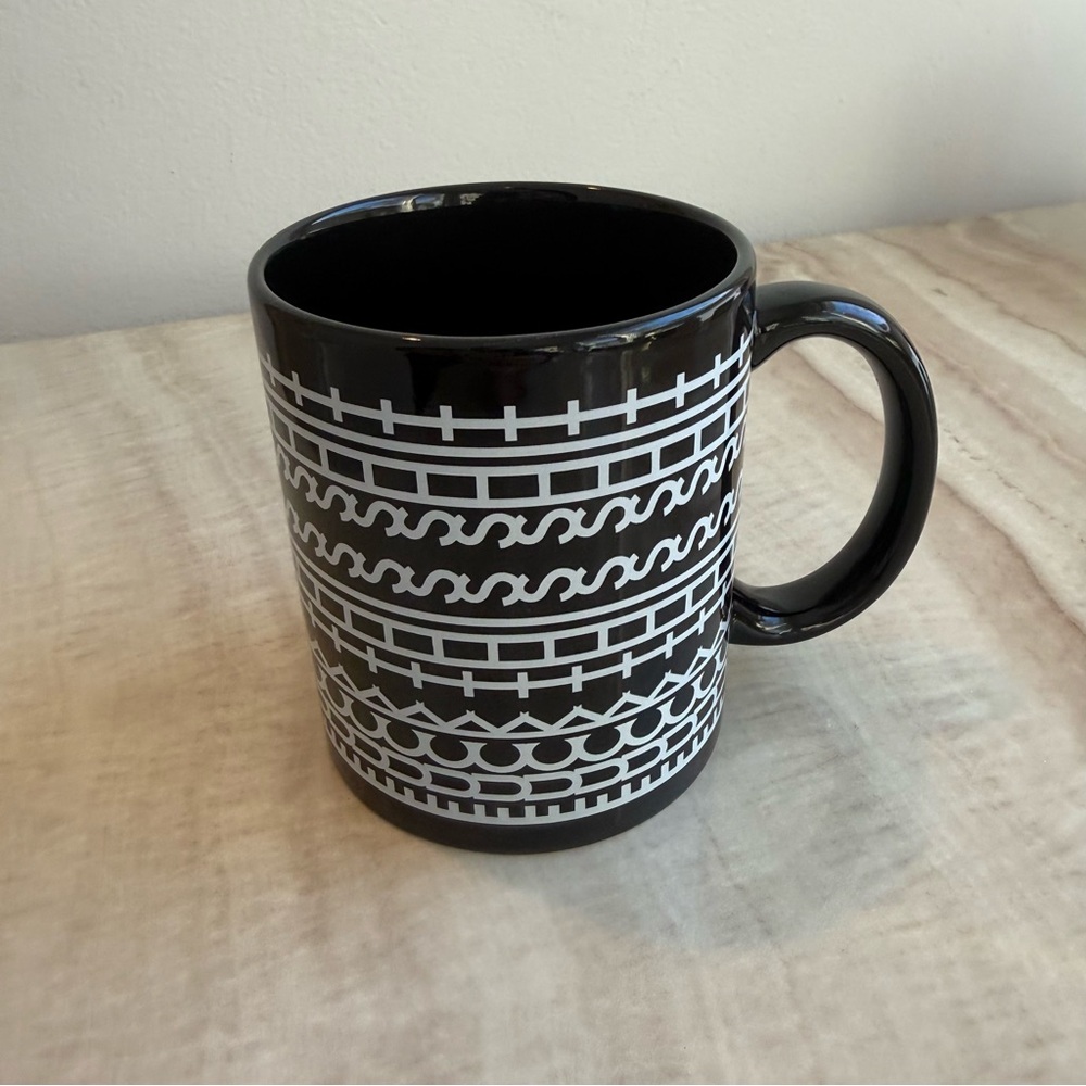 Black and White Patterned Mug